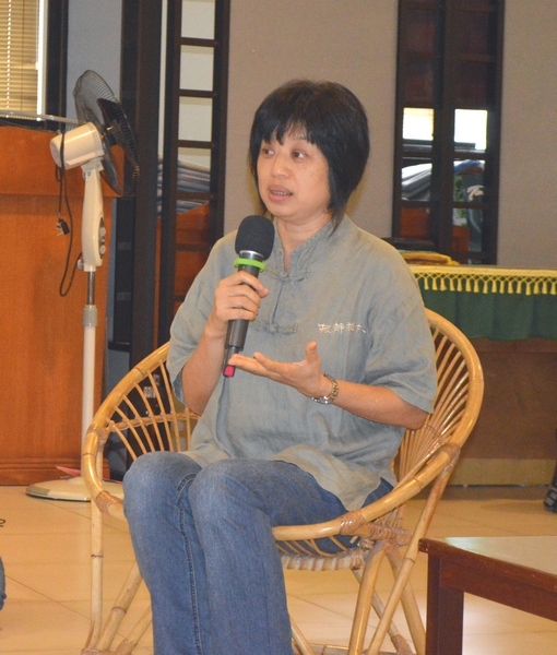 20131013 帶領『巴利佛典選集』讀書會的淨永居士致詞。