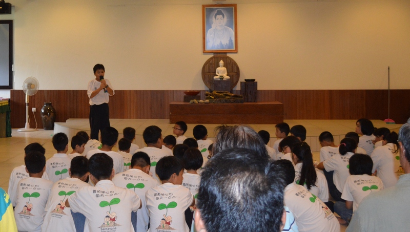 20131020 學生代表李錦程同學致詞。