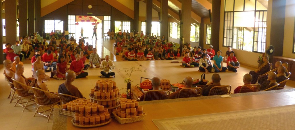 20140131新春祈福誦經活動進行一幕。