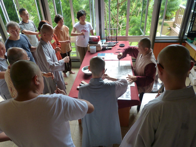 20140519住持開印長老慈悲教導書法。