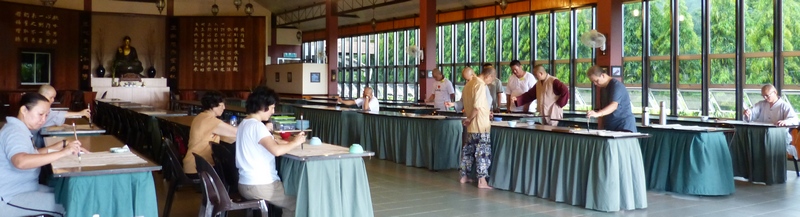 20140519住持開印長老慈悲教導書法。