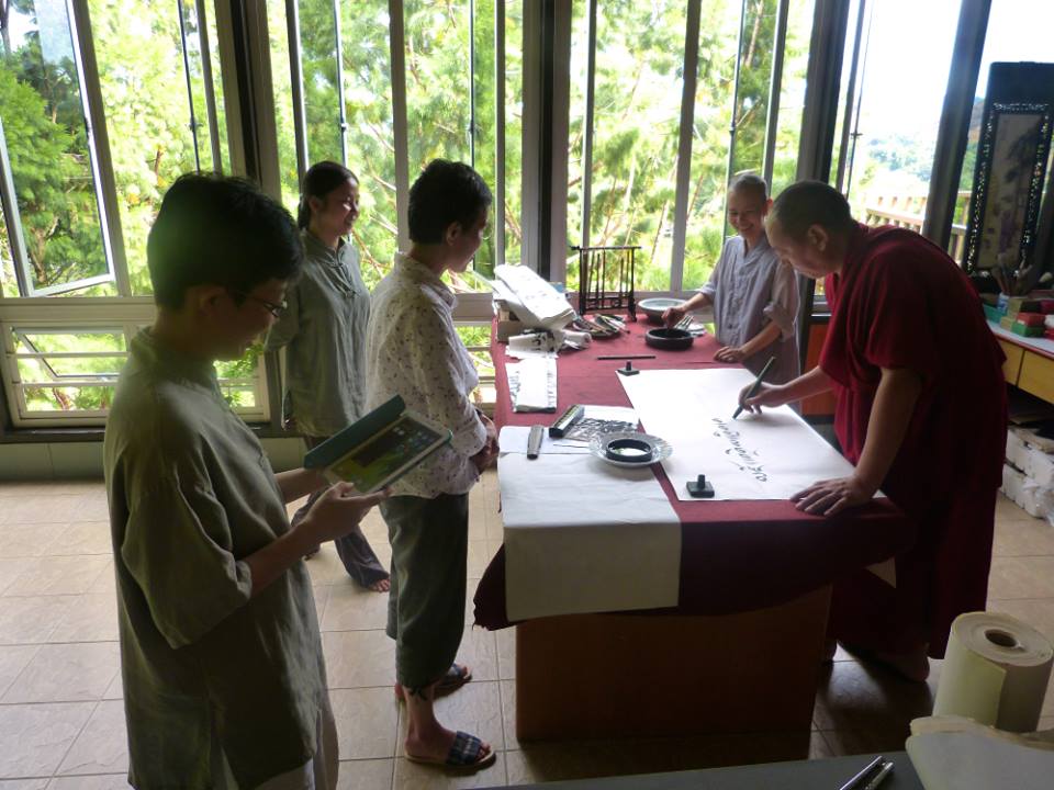 20140707 提字贈送居士們。