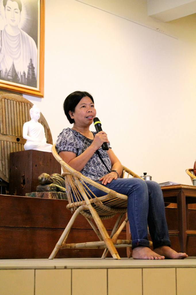 20140913迎新會主席和顧問老師侯秀英。