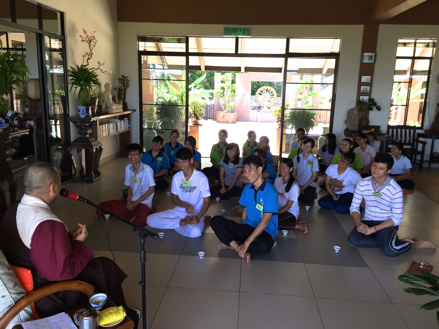 20150509 開印阿闍梨在指導方法時，引用了很多非常生活化的譬喻。