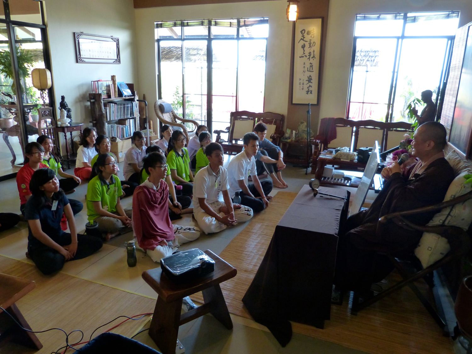20150510 禪修結束前最後一堂課。