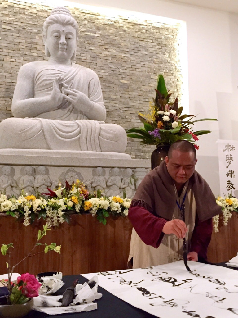 20150905 晚上的禪風雅集－書法交流。