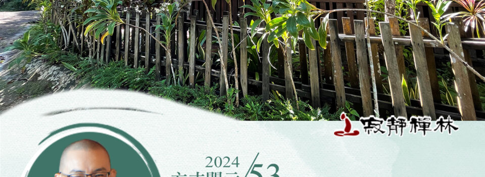 諸惡莫作非嫉惡,無緣眾生待緣聚_《寶積經》法語集錦_方丈2024開示53